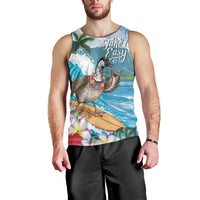 Aloha Hawaii Shaka Nene Goose Men Tank Top Surfing Take It Easy - Polynesian Pride
