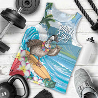 Aloha Hawaii Shaka Nene Goose Men Tank Top Surfing Take It Easy - Polynesian Pride