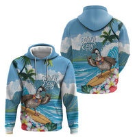 Aloha Hawaii Shaka Nene Goose Zip Hoodie Surfing Take It Easy - Polynesian Pride