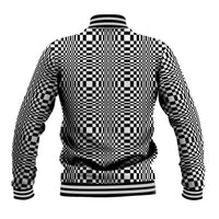 Black White Filipino Binakol Motifs Baseball Jacket Mabuhay Philippines Festival Kusikus Pattern LT14 - Polynesian Pride