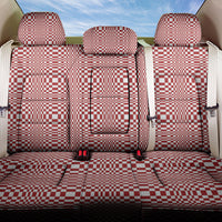 Red White Filipino Binakol Motifs Back Car Seat Cover Mabuhay Philippines Festival Kusikus Pattern LT14 One Size Red - Polynesian Pride