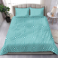 Cyan Filipino Binakol Motifs Bedding Set Mabuhay Philippines Festival Kusikus Pattern LT14 - Polynesian Pride