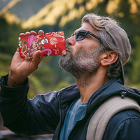 Personalized Hawaii Christmas 4 in 1 Can Cooler Tumbler Mele Kalikimaka Chilling Shaka Santa Flamingo - Polynesian Pride