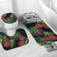 Meri Kirihimete New Zealand Bathroom Set Piwakawaka Koru Fern Mix Pohutukawa - Polynesian Pride