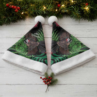 Meri Kirihimete New Zealand Christmas Santa Hat Piwakawaka Koru Fern Mix Pohutukawa - Polynesian Pride