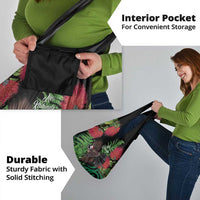 Meri Kirihimete New Zealand Grocery Bag Piwakawaka Koru Fern Mix Pohutukawa - Polynesian Pride