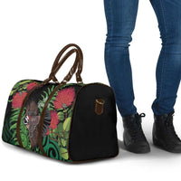 Meri Kirihimete New Zealand Travel Bag Piwakawaka Koru Fern Mix Pohutukawa - Polynesian Pride