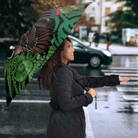 Meri Kirihimete New Zealand Umbrella Piwakawaka Koru Fern Mix Pohutukawa - Polynesian Pride