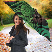 Meri Kirihimete New Zealand Umbrella Piwakawaka Koru Fern Mix Pohutukawa - Polynesian Pride