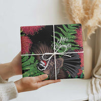Meri Kirihimete New Zealand Wrapping Paper Piwakawaka Koru Fern Mix Pohutukawa - Polynesian Pride