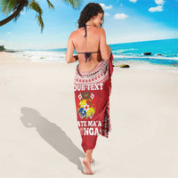 Custom Tonga Mate Maa Sarong Go Champions Tongan Ngatu - Red