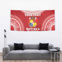 Custom Tonga Mate Maa Tapestry Go Champions Tongan Ngatu - Red LT14 - Polynesian Pride