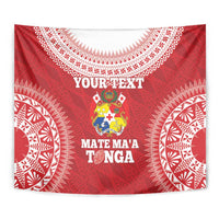 Custom Tonga Mate Maa Tapestry Go Champions Tongan Ngatu - Red LT14 - Polynesian Pride