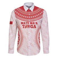Custom Tonga Mate Maa Family Matching Short Sleeve Bodycon Dress and Hawaiian Shirt Go Champions Tongan Ngatu - White