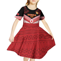 Custom Mate Maa Tonga XIII Kid Short Sleeve Dress Tongan Kupesi Ngatu - Rugby Style