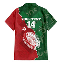 Custom Tonga And Australia Rugby Family Matching Mermaid Dress and Hawaiian Shirt Mate Maa Tongan Ngatu Mix Kangaroos Aboriginal