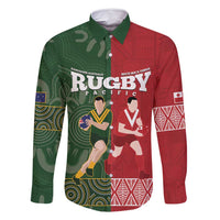 Custom Mate Maa Tonga And Kangaroo Australia Family Matching Mermaid Dress and Hawaiian Shirt Tongan Kupesi Mix Aboriginal Art