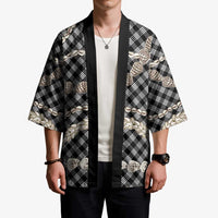 Black Aloha Hawaii Shell Lei Kimono Palaka Hebrew Cone Honey Cowrie Elegant Curves - Polynesian Pride