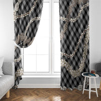 Black Aloha Hawaii Shell Lei Window Curtain Palaka Hebrew Cone Honey Cowrie Elegant Curves - Polynesian Pride