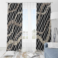 Black Aloha Hawaii Shell Lei Window Curtain Palaka Hebrew Cone Honey Cowrie Elegant Curves - Polynesian Pride