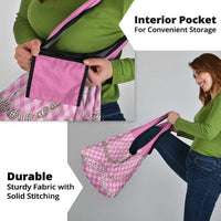 Pink Aloha Hawaii Shell Lei Grocery Bag Palaka Hebrew Cone Honey Cowrie Elegant Curves - Polynesian Pride