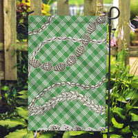 Green Aloha Hawaii Shell Lei Garden Flag Palaka Hebrew Cone Honey Cowrie Elegant Curves - Polynesian Pride