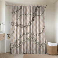 Beige Aloha Hawaii Shell Lei Bathroom Set Palaka Hebrew Cone Honey Cowrie Elegant Curves - Polynesian Pride