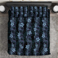 Purple Paradise Hawaii Shell Lei Bedding Set Hawaiian Sunrise Shell Hebrew Cone Plumeria - Polynesian Pride