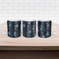 Purple Paradise Hawaii Shell Lei Ceramic Mug Hawaiian Sunrise Shell Hebrew Cone Plumeria - Polynesian Pride