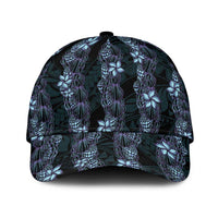 Purple Paradise Hawaii Shell Lei Classic Cap Hawaiian Sunrise Shell Hebrew Cone Plumeria LT14 Universal Fit Purple - Polynesian Pride