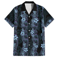 Purple Paradise Hawaii Shell Lei Family Matching Puletasi and Hawaiian Shirt Hawaiian Sunrise Shell Hebrew Cone Plumeria - Polynesian Pride
