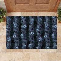 Purple Paradise Hawaii Shell Lei Rubber Doormat Hawaiian Sunrise Shell Hebrew Cone Plumeria - Polynesian Pride