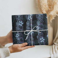 Purple Paradise Hawaii Shell Lei Wrapping Paper Hawaiian Sunrise Shell Hebrew Cone Plumeria - Polynesian Pride