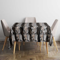 Black and Beige Hawaii Shell Lei Tablecloth Hawaiian Sunrise Shell Hebrew Cone Plumeria - Polynesian Pride