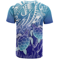 Polynesia Sea Turtle T Shirt Happy Valentine Day Polynesian - Dark Cyan LT14 - Polynesian Pride