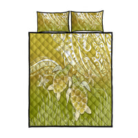 Polynesia Sea Turtle Quilt Bed Set Happy Valentine Day Polynesian - Gold LT14 Gold - Polynesian Pride