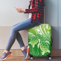 Polynesia Sea Turtle Luggage Cover Happy Valentine Day Polynesian - Green LT14 - Polynesian Pride