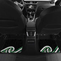 Koru Pounamu Aotearoa Car Mats Maori Paua Shell Mix Silver Fern