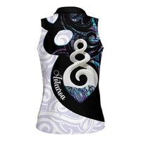 Aotearoa Pikorua Women Sleeveless Polo Shirt NZ Twist - Bond And Love LT14 - Polynesian Pride