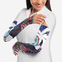 United States Guam Arm Sleeves USA Eagle Guahan Seal Bougainvillea - Polynesian Pride