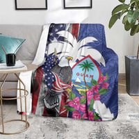 United States Guam Blanket USA Eagle Guahan Seal Bougainvillea LT14 - Polynesian Pride