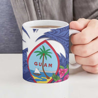 United States Guam Ceramic Mug USA Eagle Guahan Seal Bougainvillea - Polynesian Pride