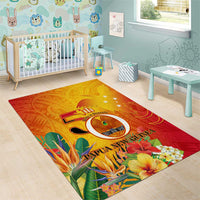 Papua New Guinea Independence Day Area Rug 50th Anniversary Unity in Diversity