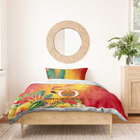 Papua New Guinea Independence Day Bedding Set 50th Anniversary Unity in Diversity