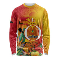 Papua New Guinea Independence Day Long Sleeve Shirt 50th Anniversary Unity in Diversity