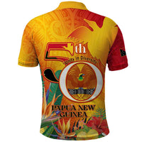 Papua New Guinea Independence Day Polo Shirt 50th Anniversary Unity in Diversity
