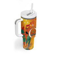 Papua New Guinea Independence Day Tumbler With Handle 50th Anniversary Unity in Diversity