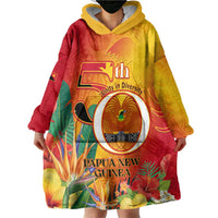 Papua New Guinea Independence Day Wearable Blanket Hoodie 50th Anniversary Unity in Diversity