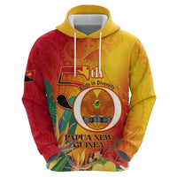 Papua New Guinea Independence Day Zip Hoodie 50th Anniversary Unity in Diversity