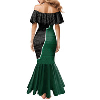 Personalised New Zealand And South Africa Rugby Mermaid Dress 2024 All Black Springboks Mascots Together LT14 - Polynesian Pride